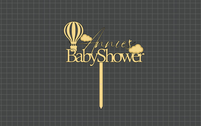 baby shower topper preview