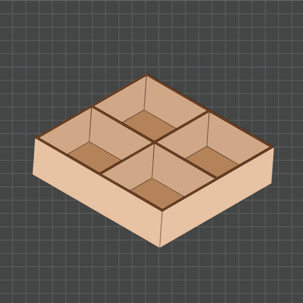 box with compartments preview
