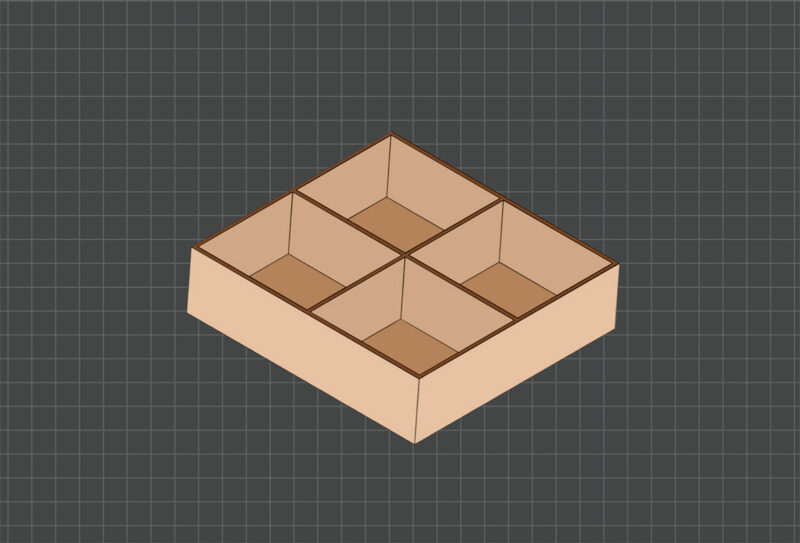 box with compartments preview