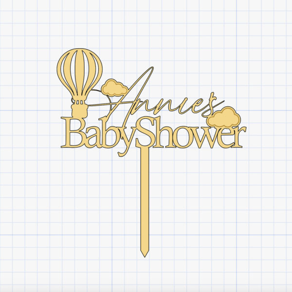 custom baby shower topper