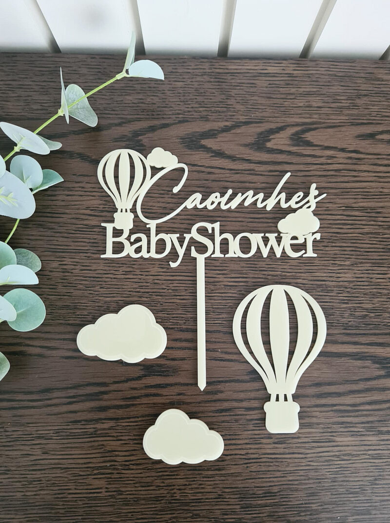 custom printed baby shower topper