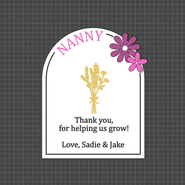 floral card preview