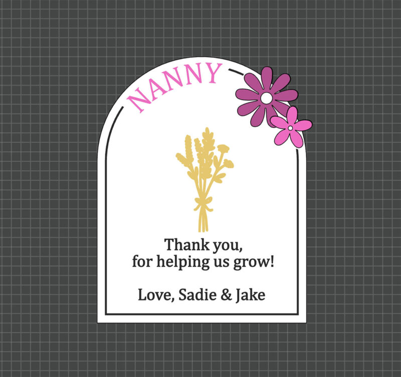 floral card preview
