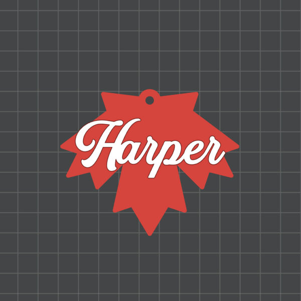 maple leaf name tag preview