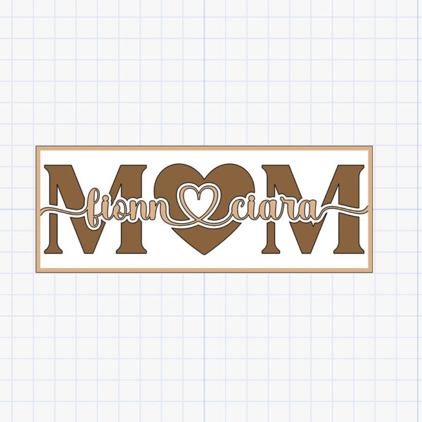 personalised 3d name frame