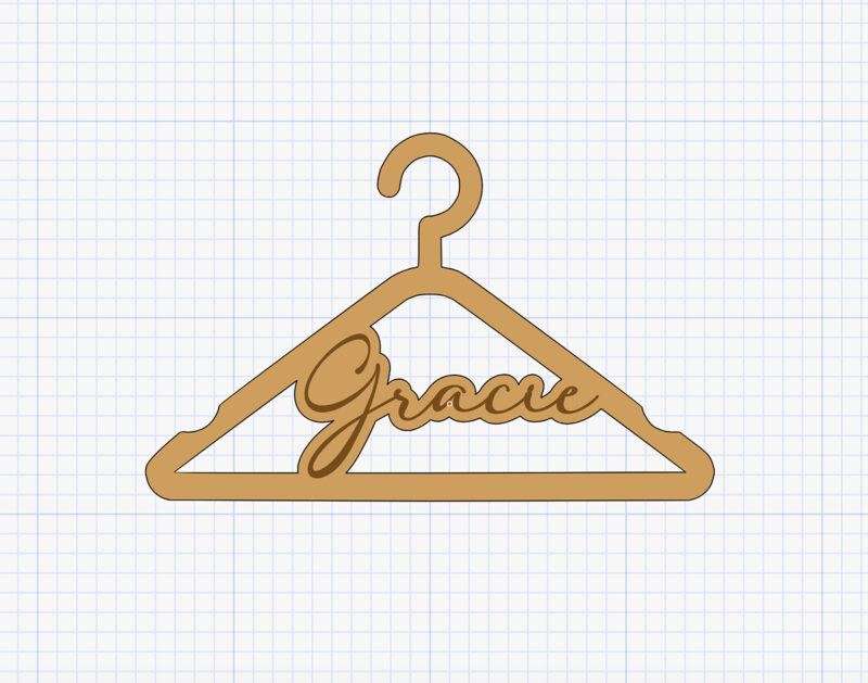 personalised hanger