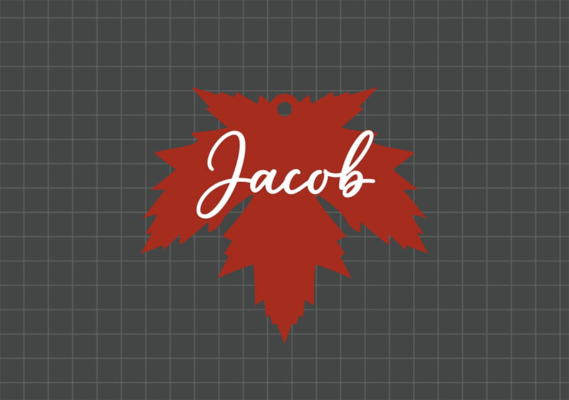 printed maple tag preview