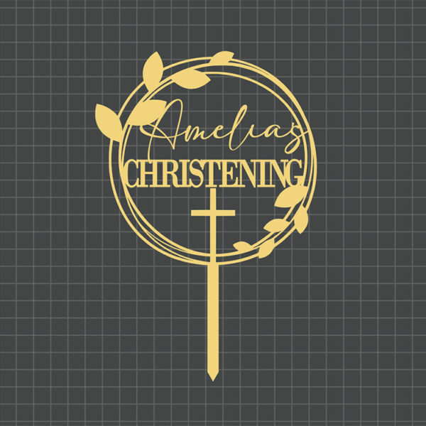 round christening topper preview