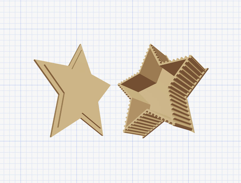 star shaped box