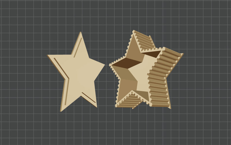 star shaped box preview
