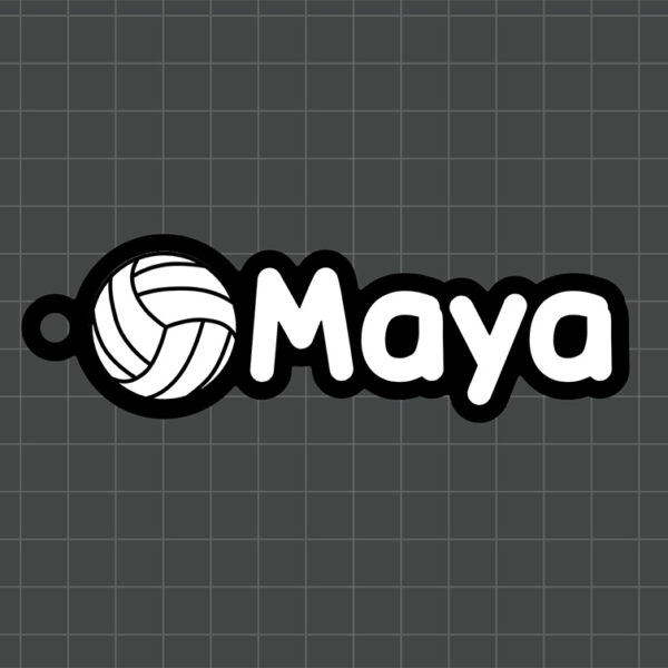 volleyball name tag preview