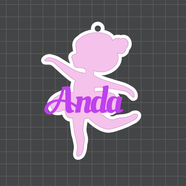 ballerina name tag