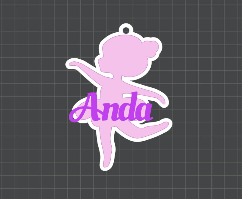ballerina name tag