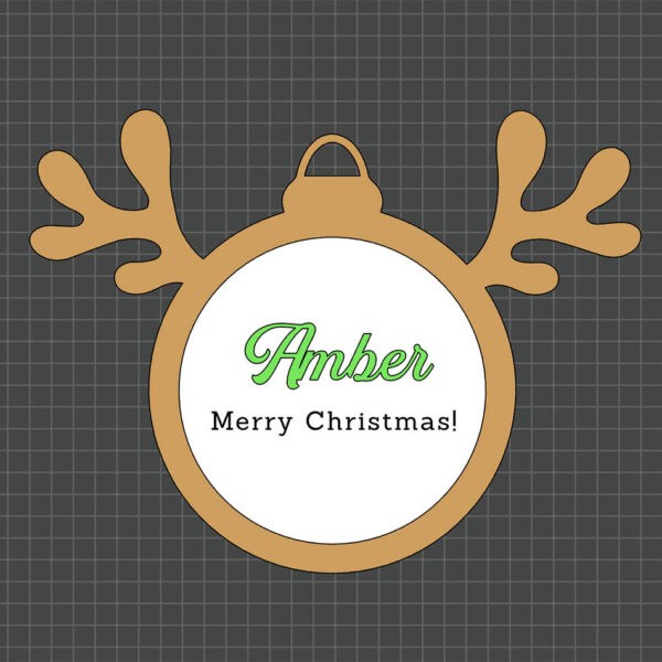 bauble with message