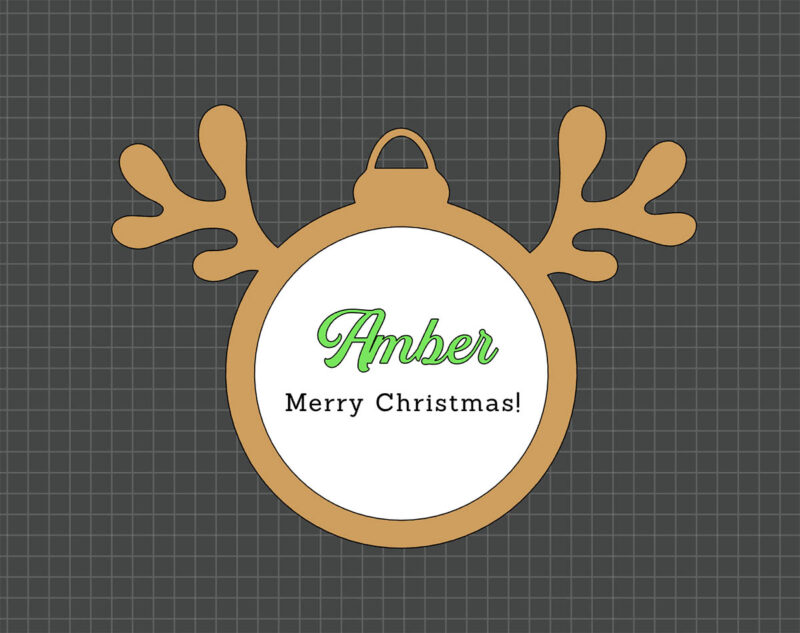 bauble with message