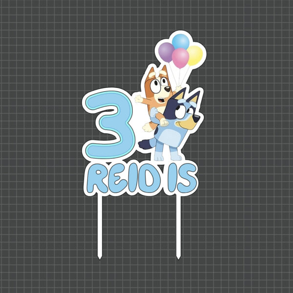 Bluey cake topper