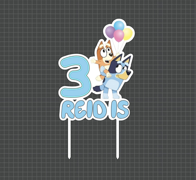 Bluey cake topper
