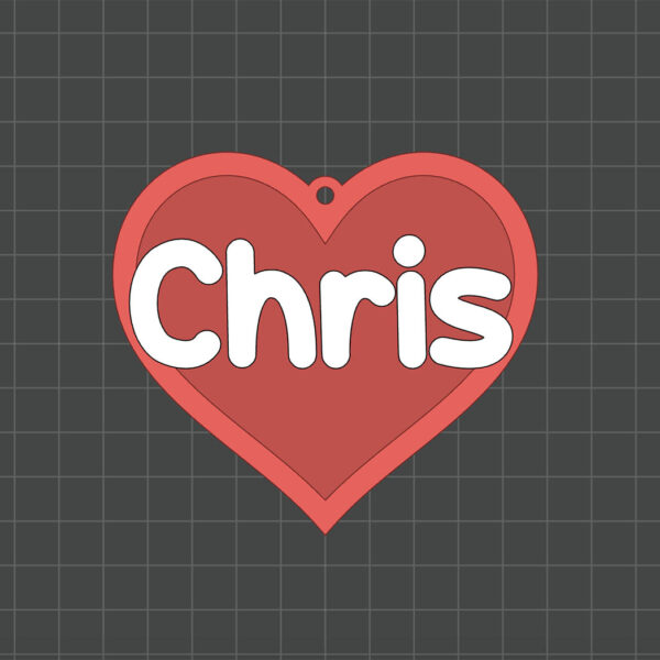 heart shaped tag