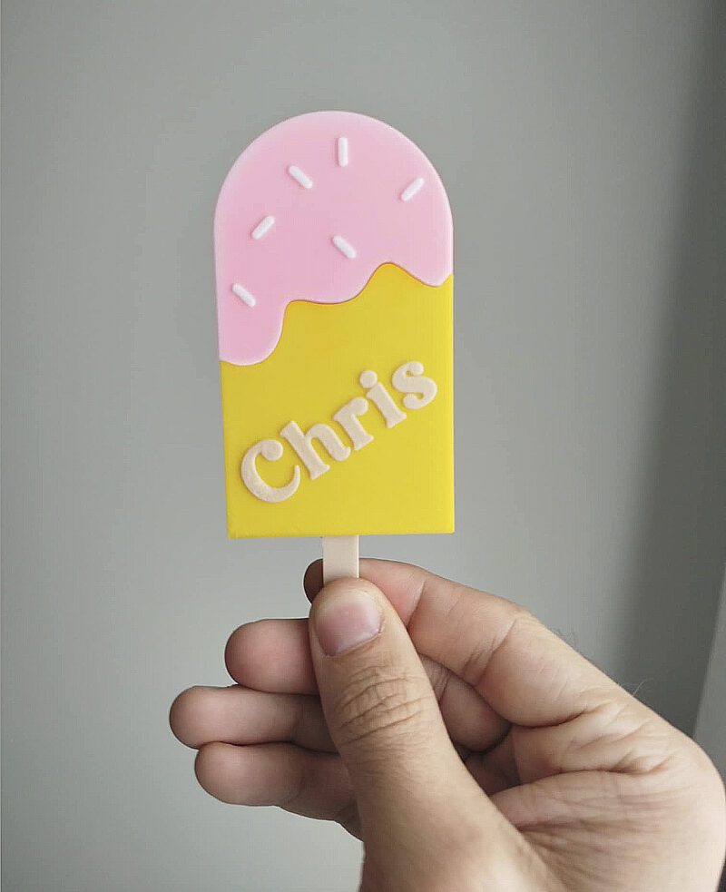 ice cream place card