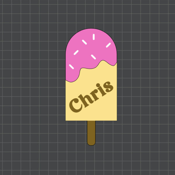 ice cream place card preview