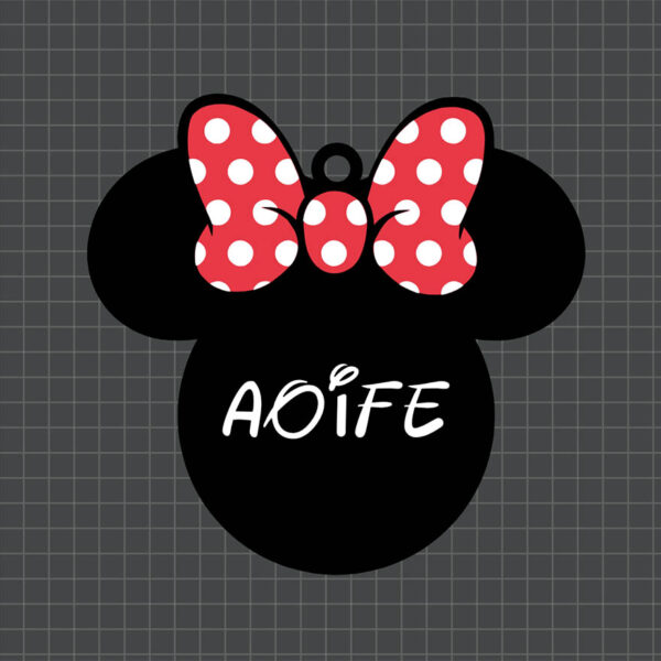 minnie bag tag