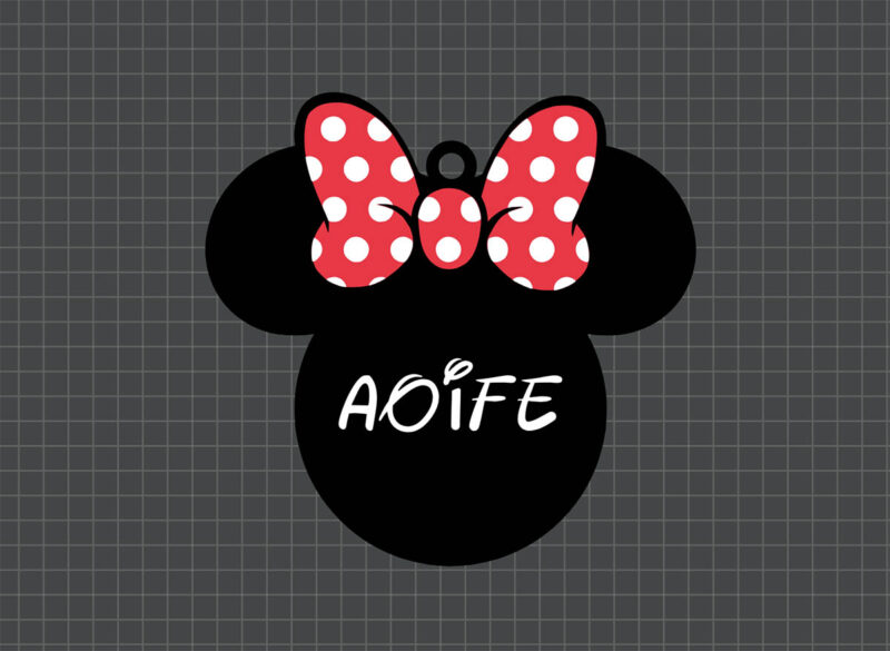 minnie bag tag