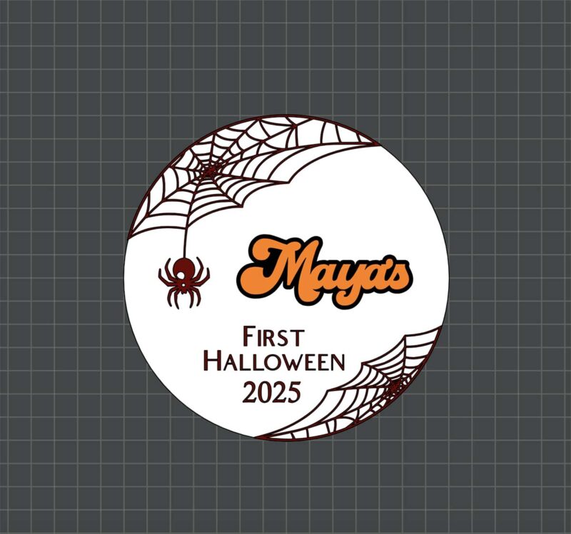 personalised halloween plaque