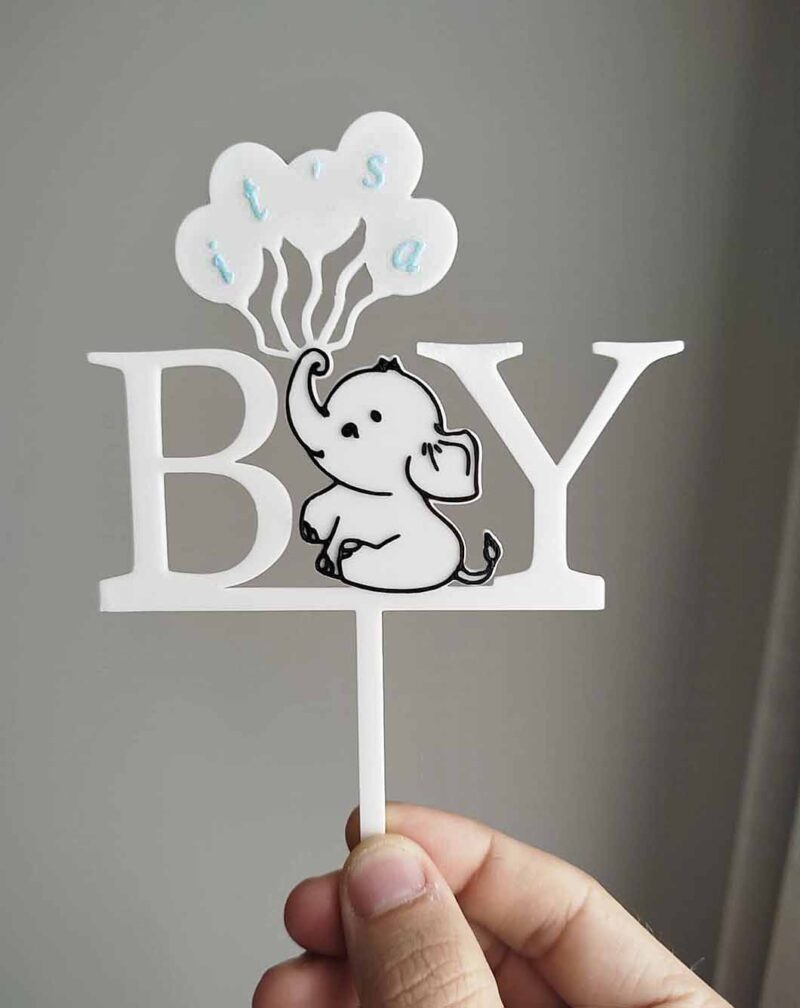 printed boy topper