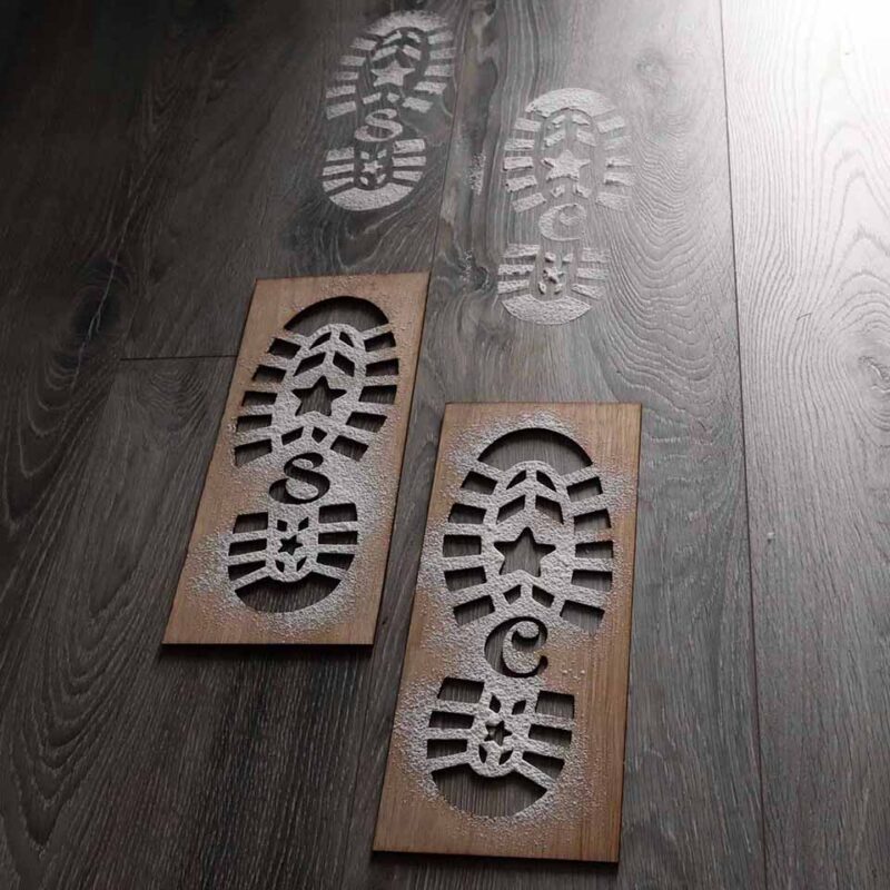 footprint stencils