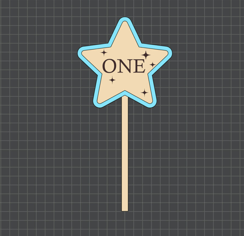 star shaped wand