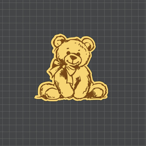 teddy cupake charm
