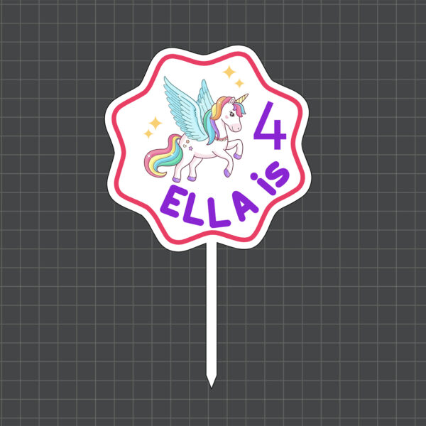unicorn cake topper