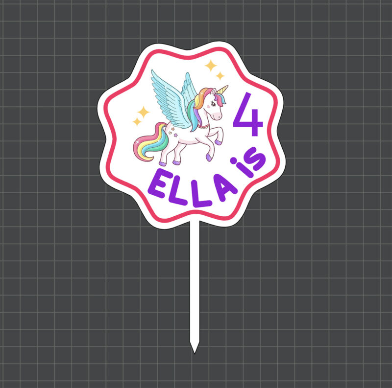 unicorn cake topper