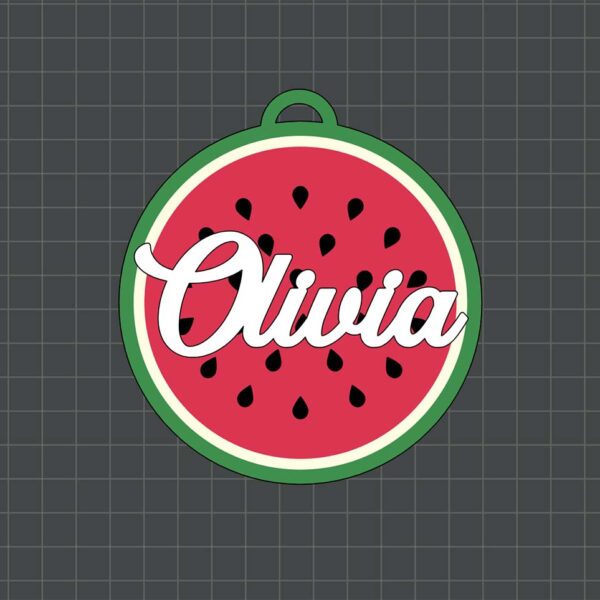 watermelon keyring