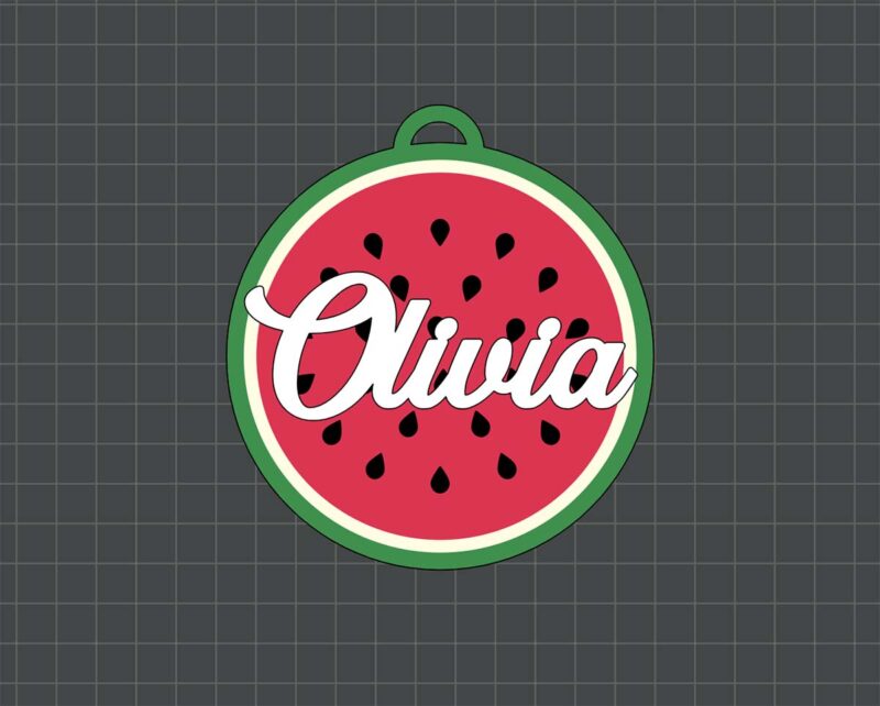 watermelon keyring