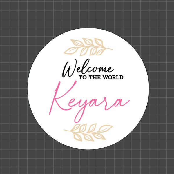 welcome baby sign