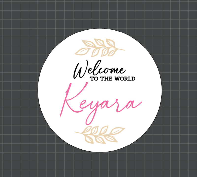 welcome baby sign