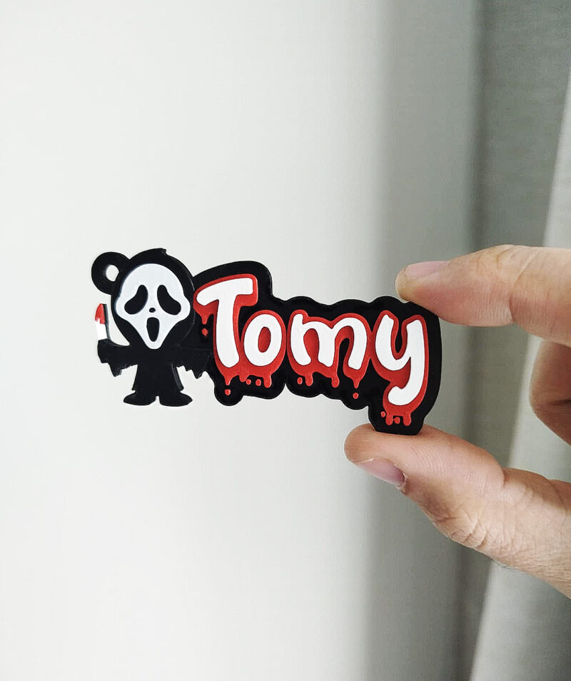 3d printed bloody tag