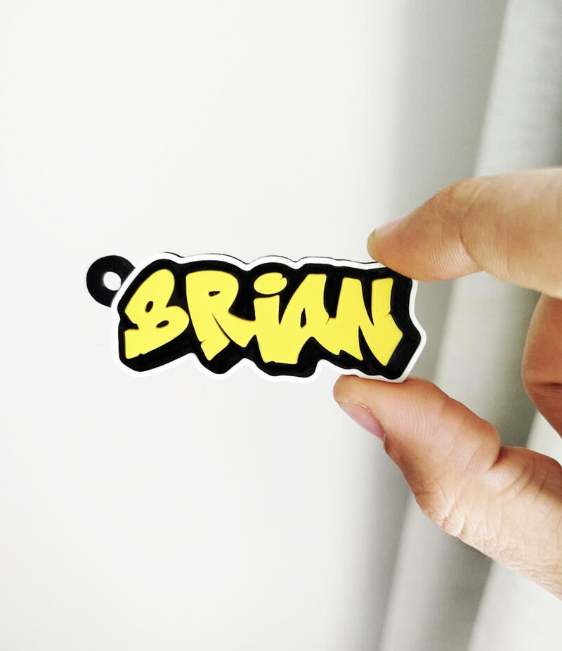 3d street style keychain