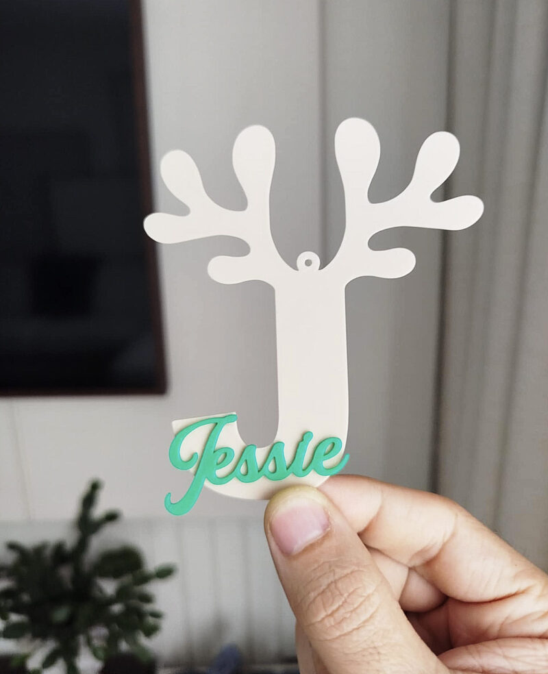 antler printed decoration