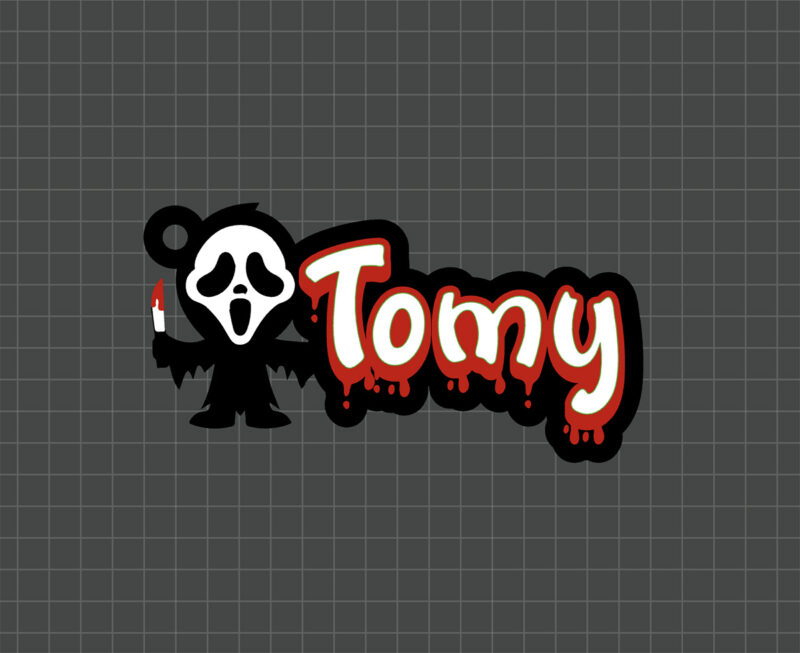 bloody name tag