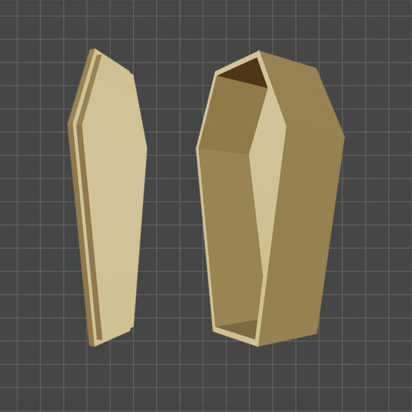 coffin box with lid