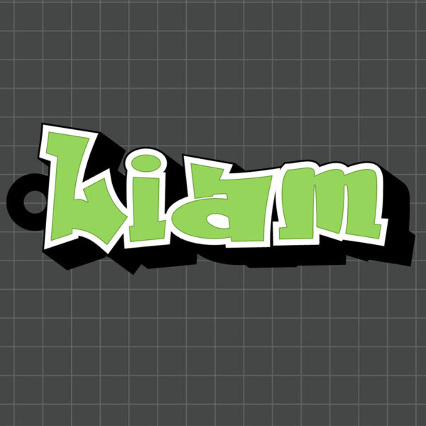 custom graffiti keyring