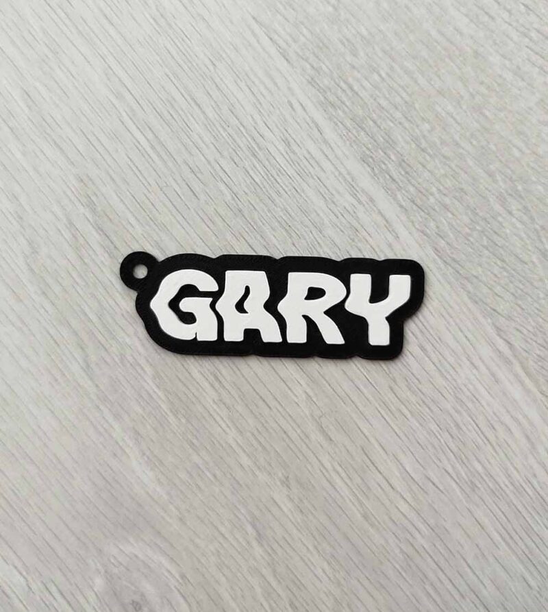 Gary printed keychain
