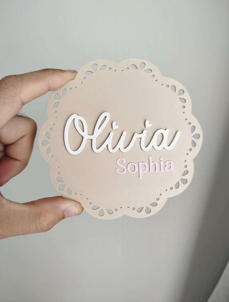 printed sign name
