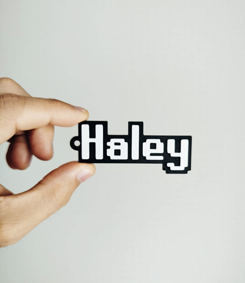 retro keyring 3d print