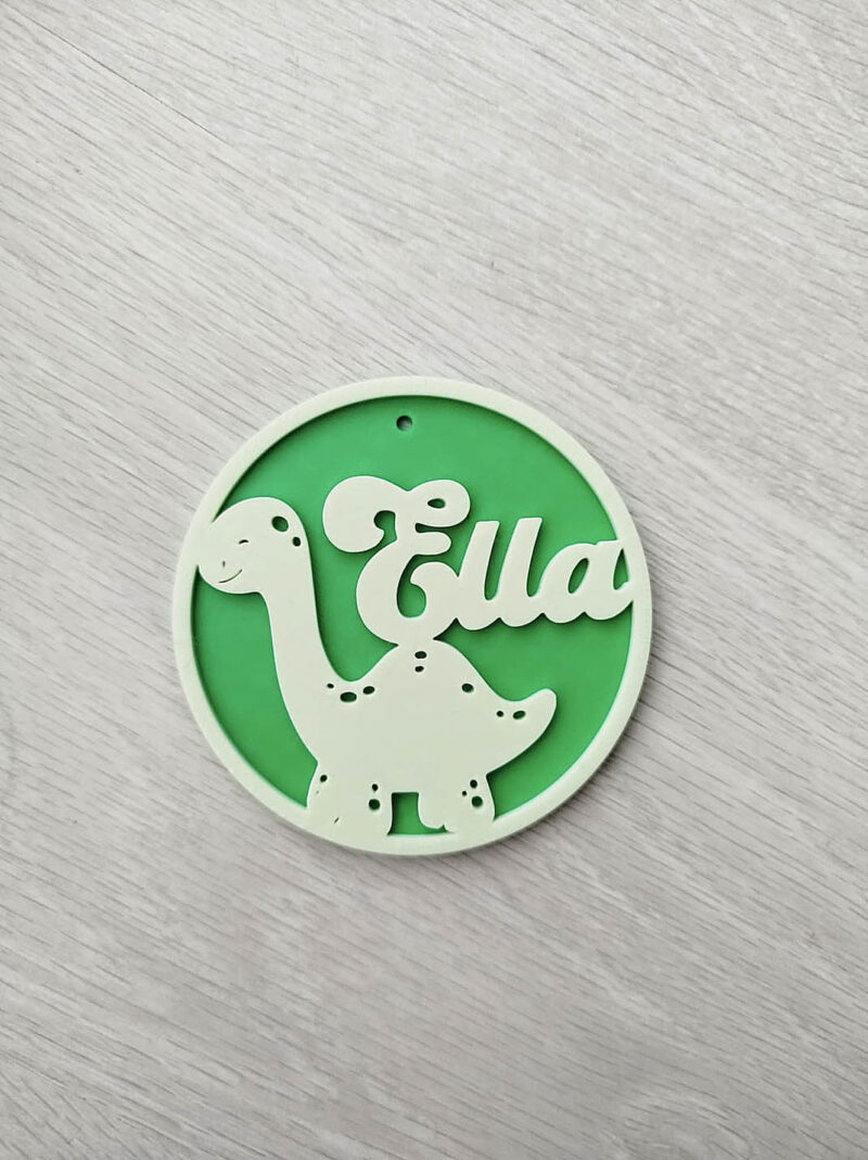 3d printed dino tag