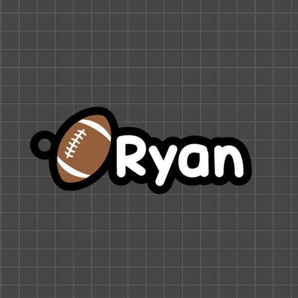 american football keyring