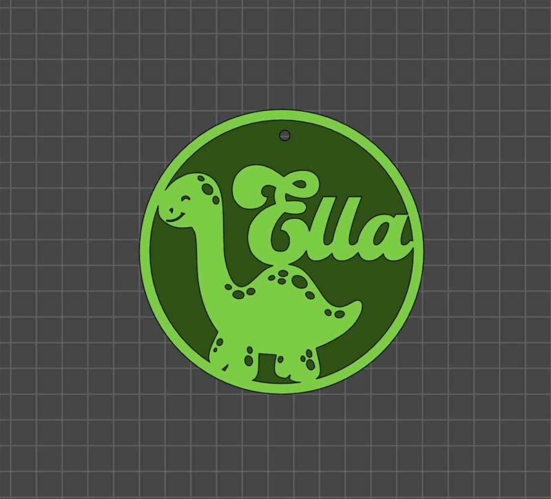 dino bag tag preview