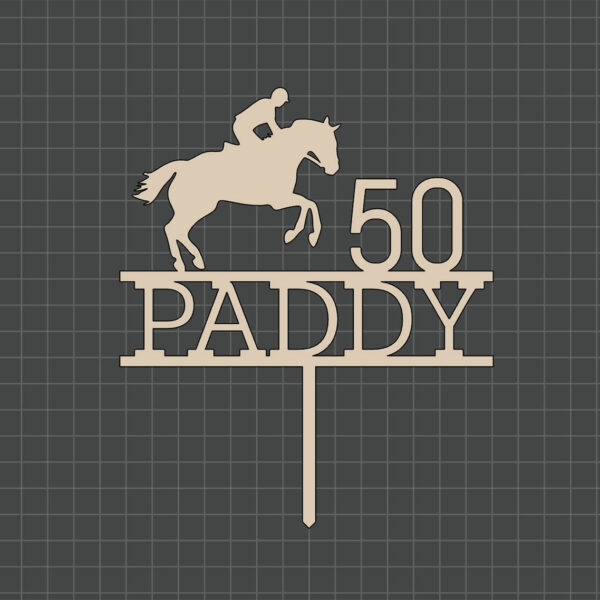 horse rider cake decoration